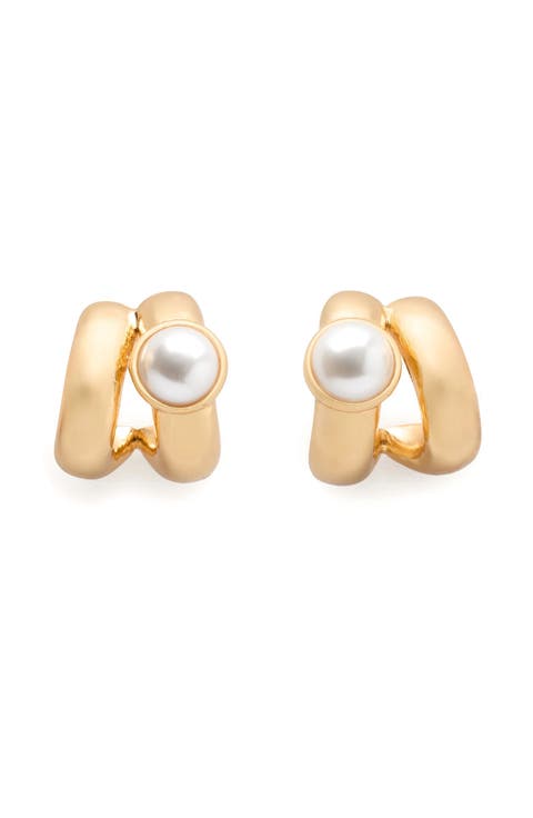 keep sparkling double hoop earrings