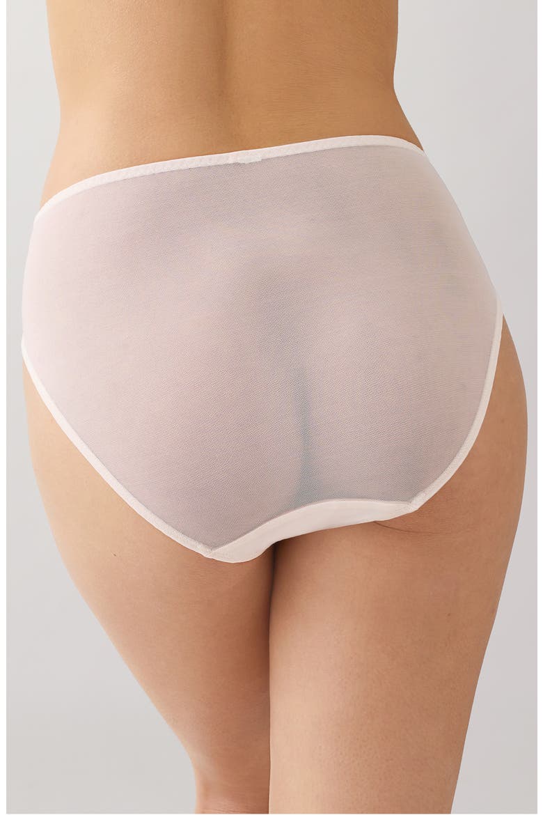 Embrace Lace® High Cut Briefs, Alternate, color, ANGELWING/ ROSE DUST