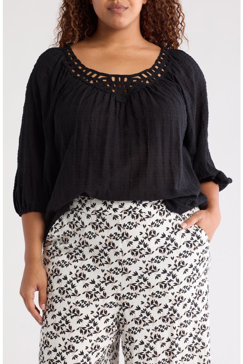 Cutout Top, Main, color, BLACK