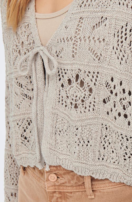 Only Onlbeach Knit Cardigan In Gray