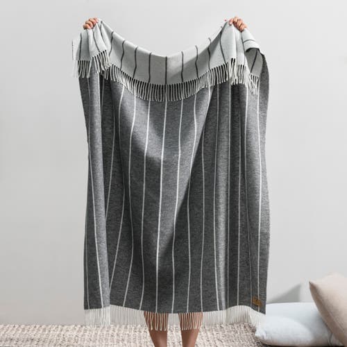 Lands Downunder Fiji Stripe Throw In Gray