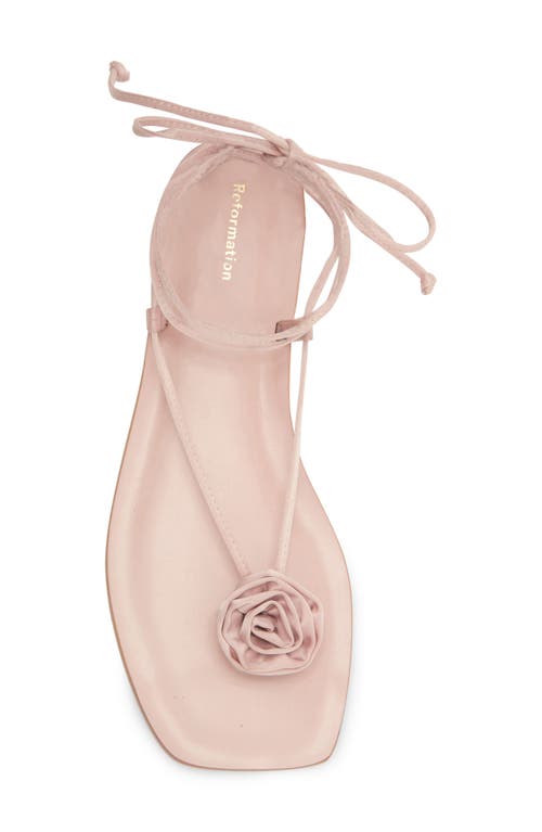 Reformation Vicky Rosette Sandal In Pink