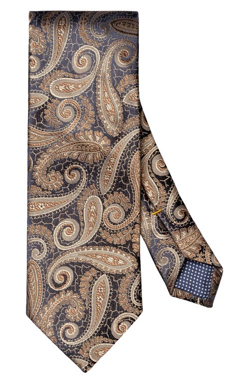Eton Paisley Silk Tie In Multi