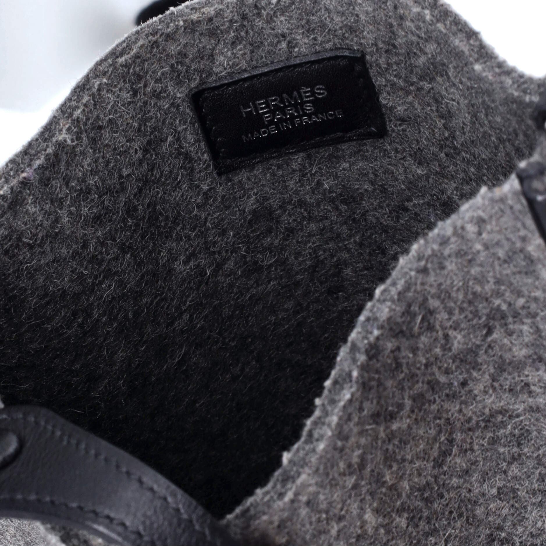 Pre-Owned Hermes Evelyne Bag Gen III Felt TPM, Alternate, color, Gray