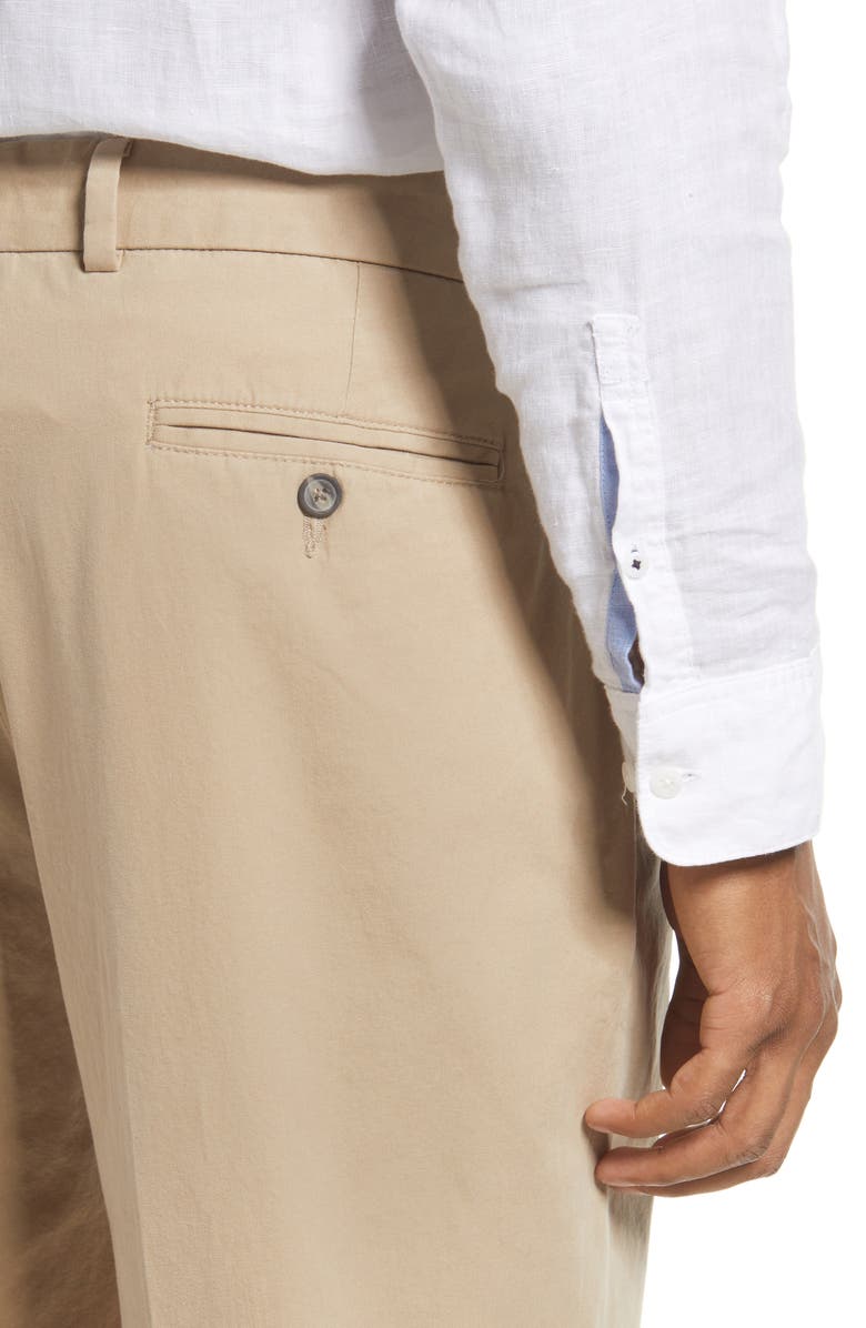 Berle Men's Charleston Pleated Chino Pants, Alternate, color, Khaki