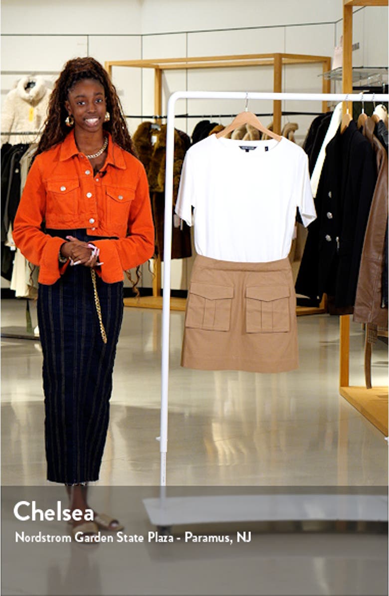 Elowyn Mixed Media Minidress, sales video thumbnail