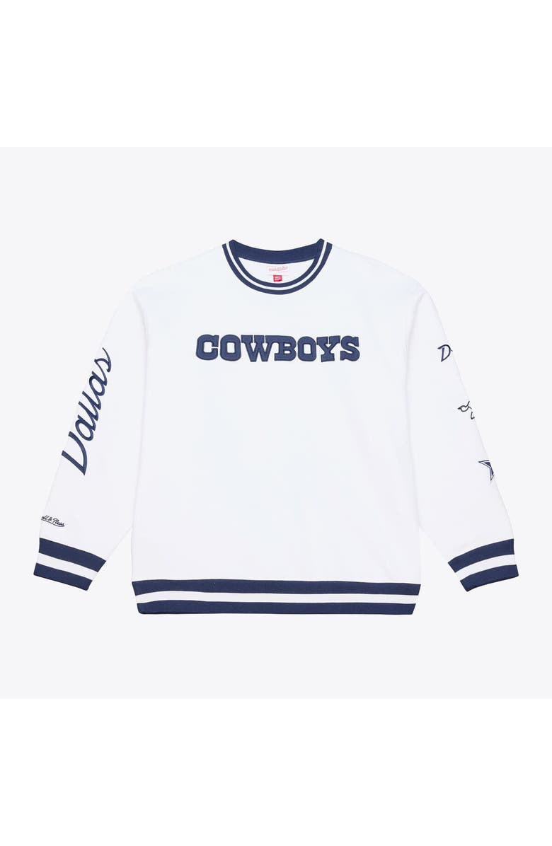 Mitchell & Ness Men's Mitchell & Ness White Dallas Cowboys White Out Fleece Sweatshirt, Main, color, White