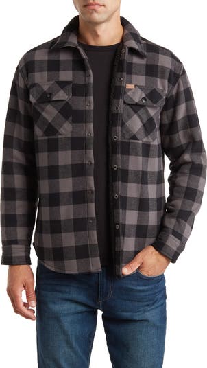 Matix Jackey MATIX Plaid Flannel Faux Shearling Lined Shirt Jacket | Nordstromrack