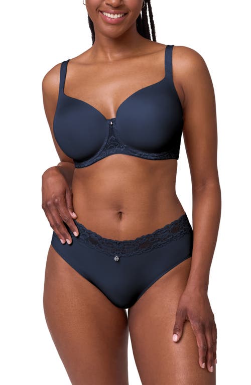 Montelle Intimates Pure Plus Underwire T-shirt Bra In Blue