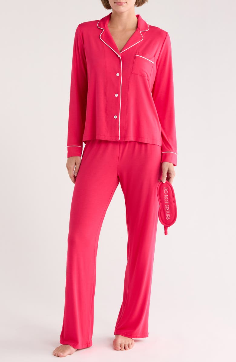 PJ Salvage Day Dreams Pajamas & Eye Mask Set, Main, color, 