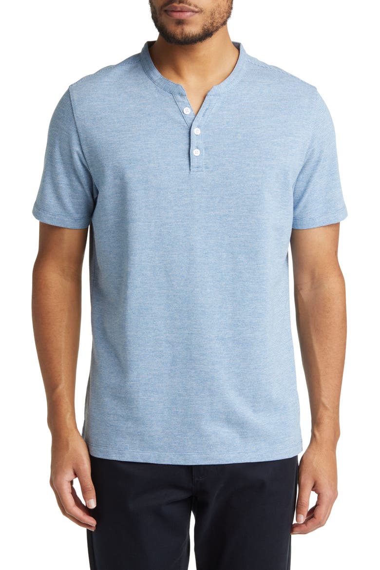 Villier Henley T-Shirt, Main, color, BLUE