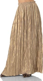 IVONNE Pleated Maxi Skirt