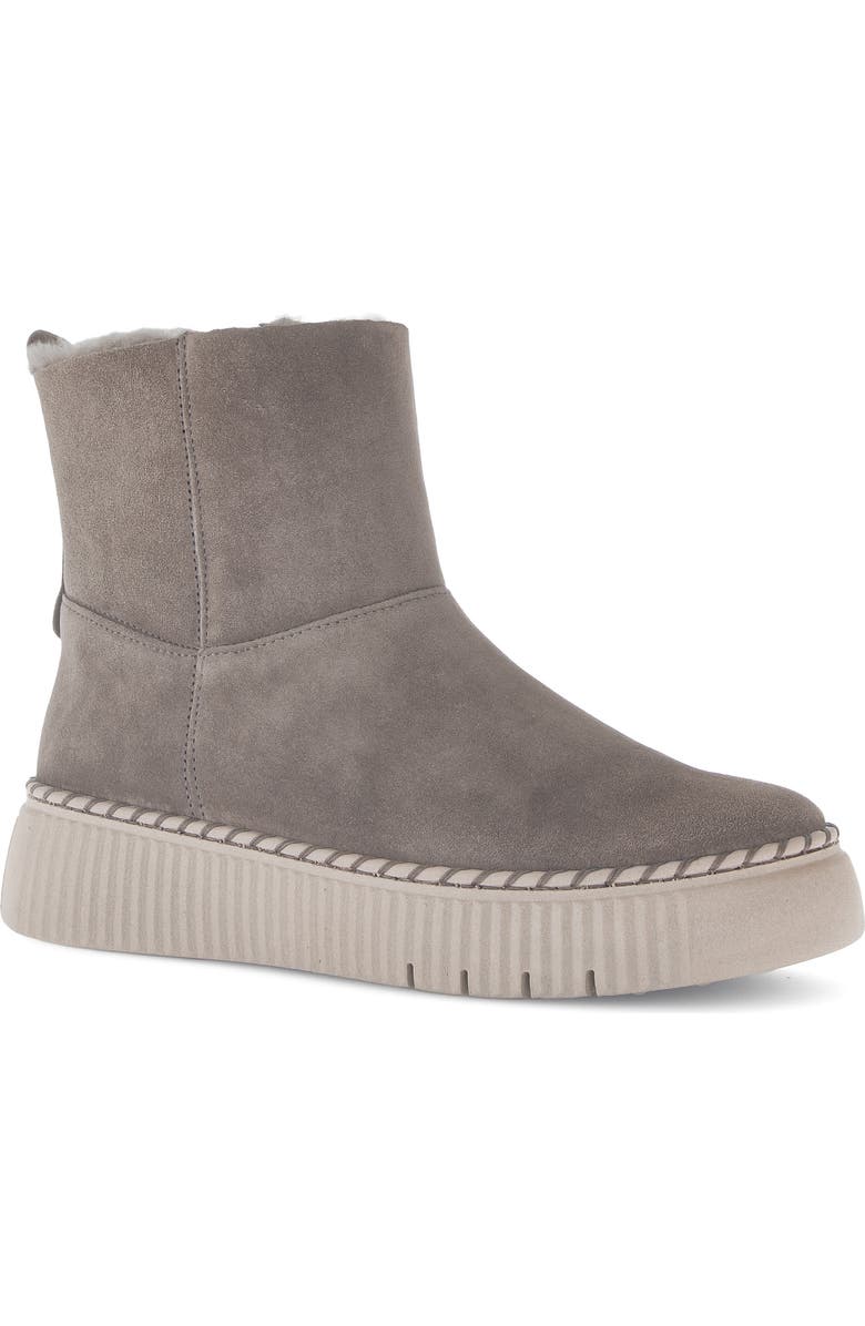 Gabor Genuine Shearling Lined Platform Bootie, Main, color, Mohair