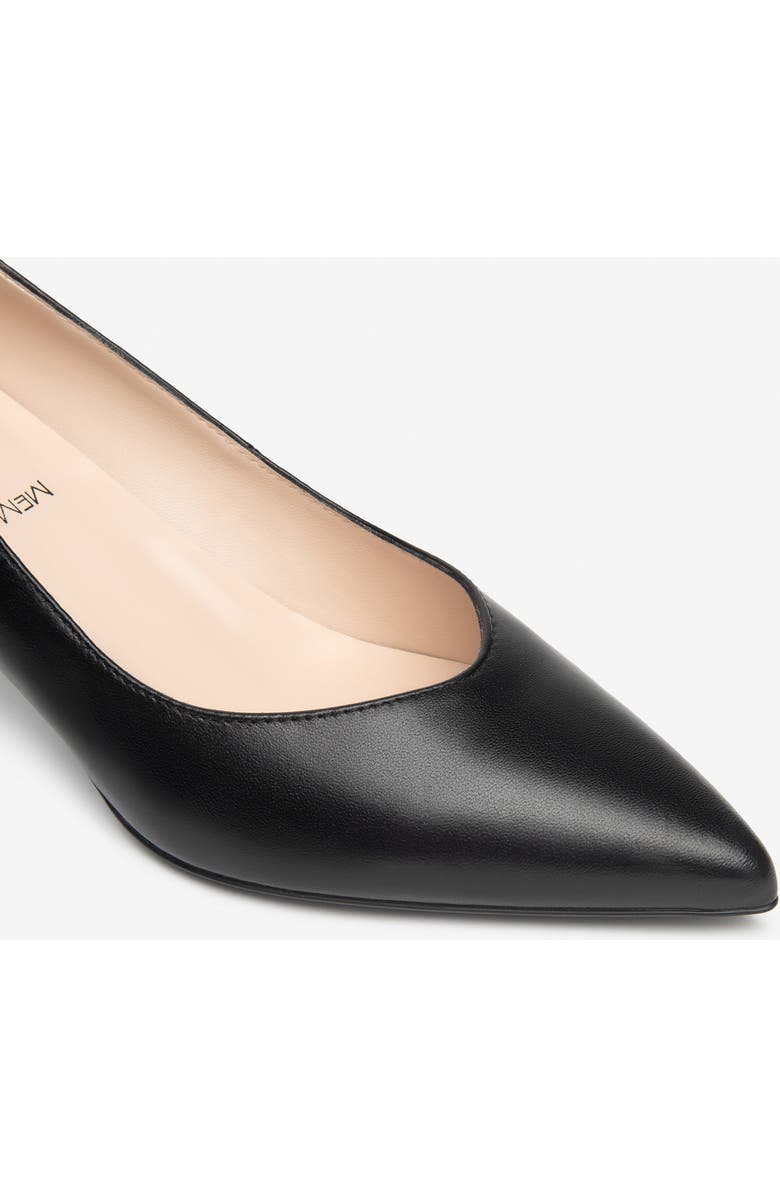 NeroGiardini Pointed Toe Kitten Heel Pump, Alternate, color, Black