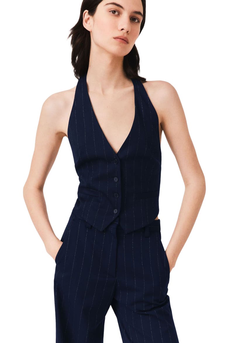 Tailored backless top, Main, color, Navy
