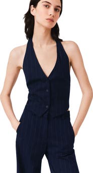 maje Tailored backless top