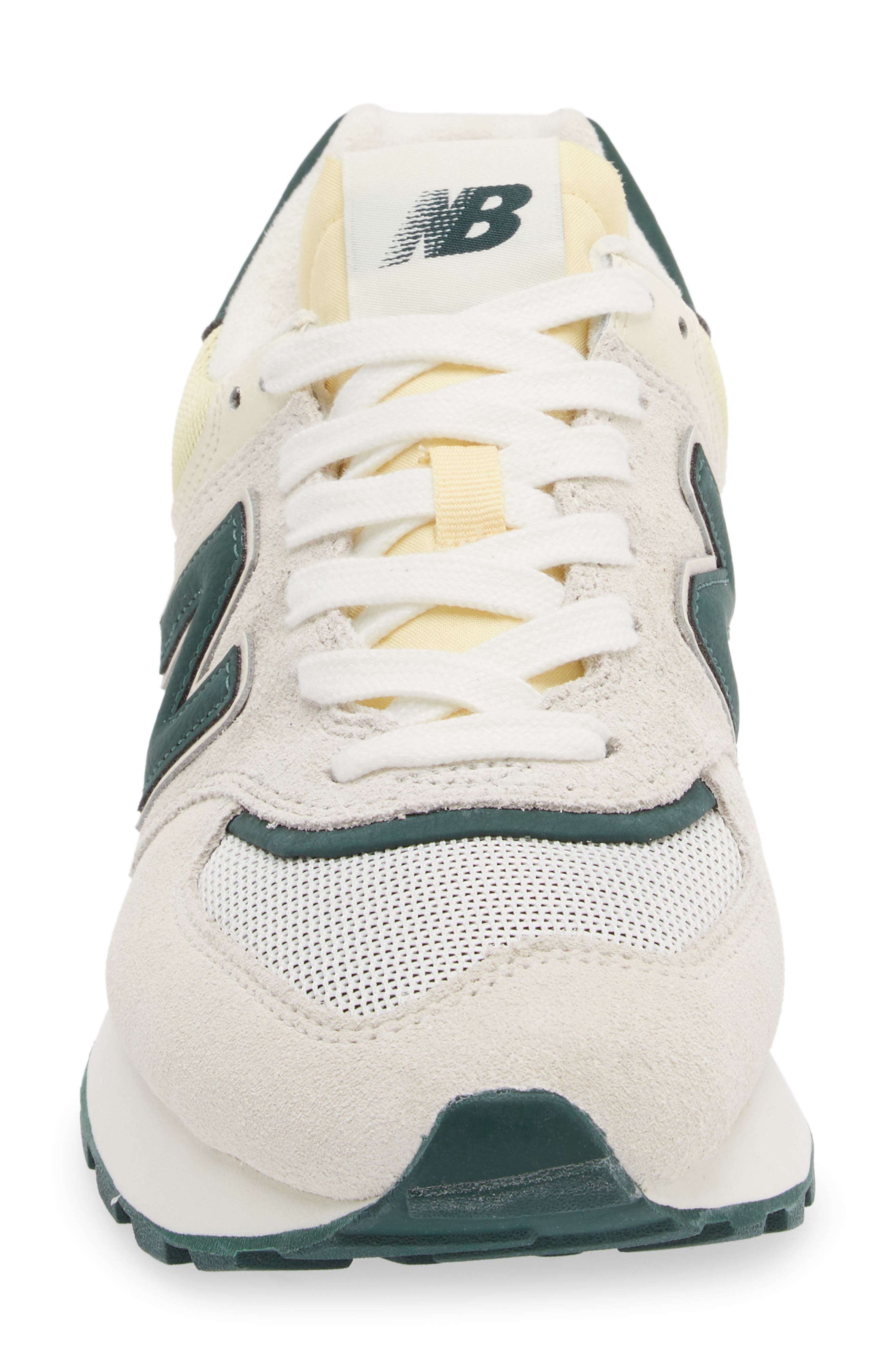 Gender Inclusive 574 Sneaker, Alternate, color, BRIGHT WHITE/ GREEN