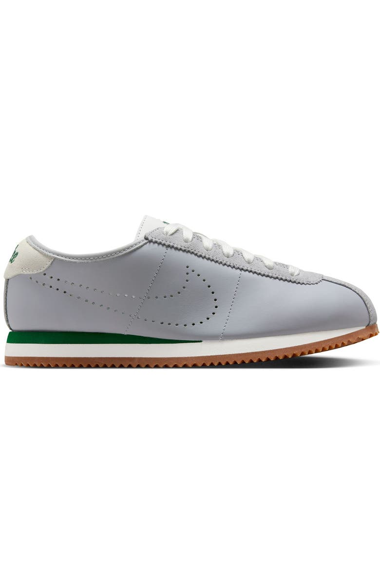 Nike Cortez Leather Sneaker, Alternate, color, 001 Wlfgry/Sprtgn