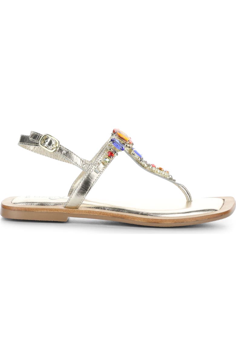 Bos. & Co. Otu Sandal, Alternate, color, Gold Leather/Jewels