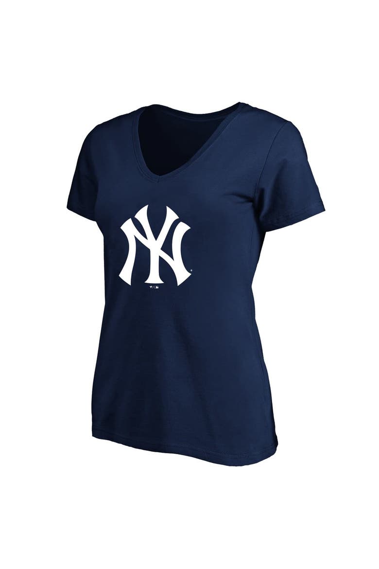 Women's Profile Aaron Judge Navy New York Yankees Plus Size Name & Number V-Neck T-Shirt, Alternate, color, Navy