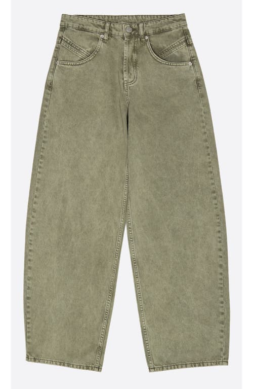 Bimba Y Lola Washed Denim Jeans In Green