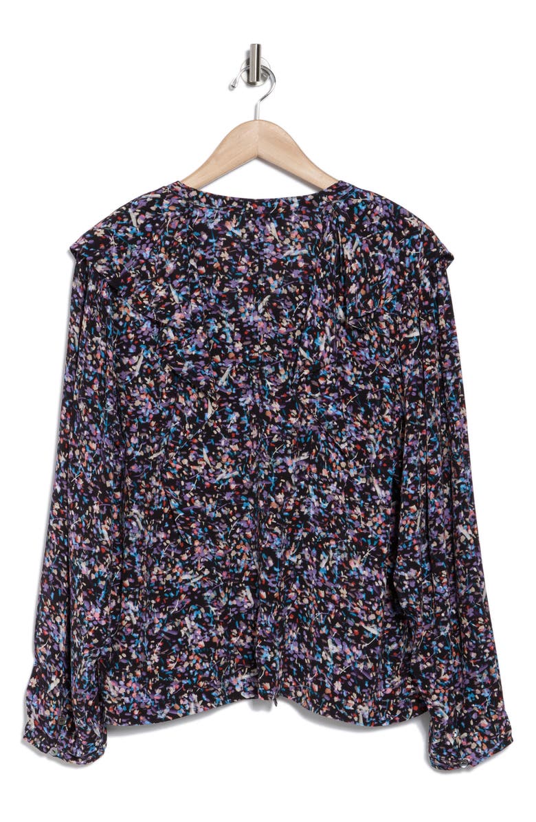 Joie Raquel Ditsy Floral Top, Alternate, color, Caviar Multi