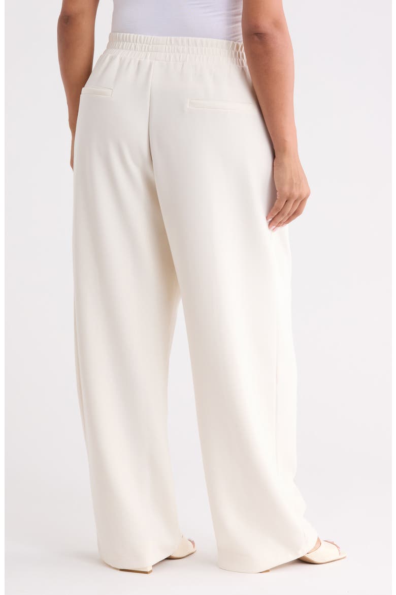 Pintuck Wide Leg Pants, Alternate, color, GARDENIA