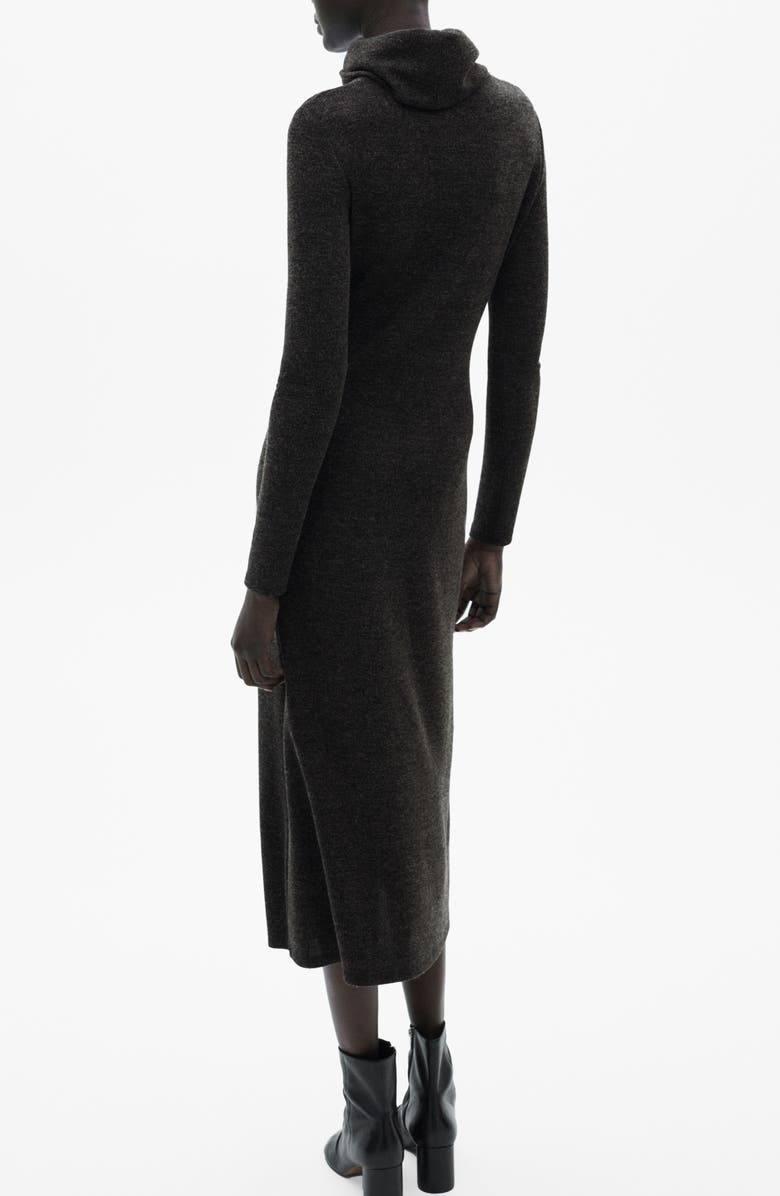 MANGO Turtleneck Long Sleeve Knit Sweater Dress, Alternate, color, 
