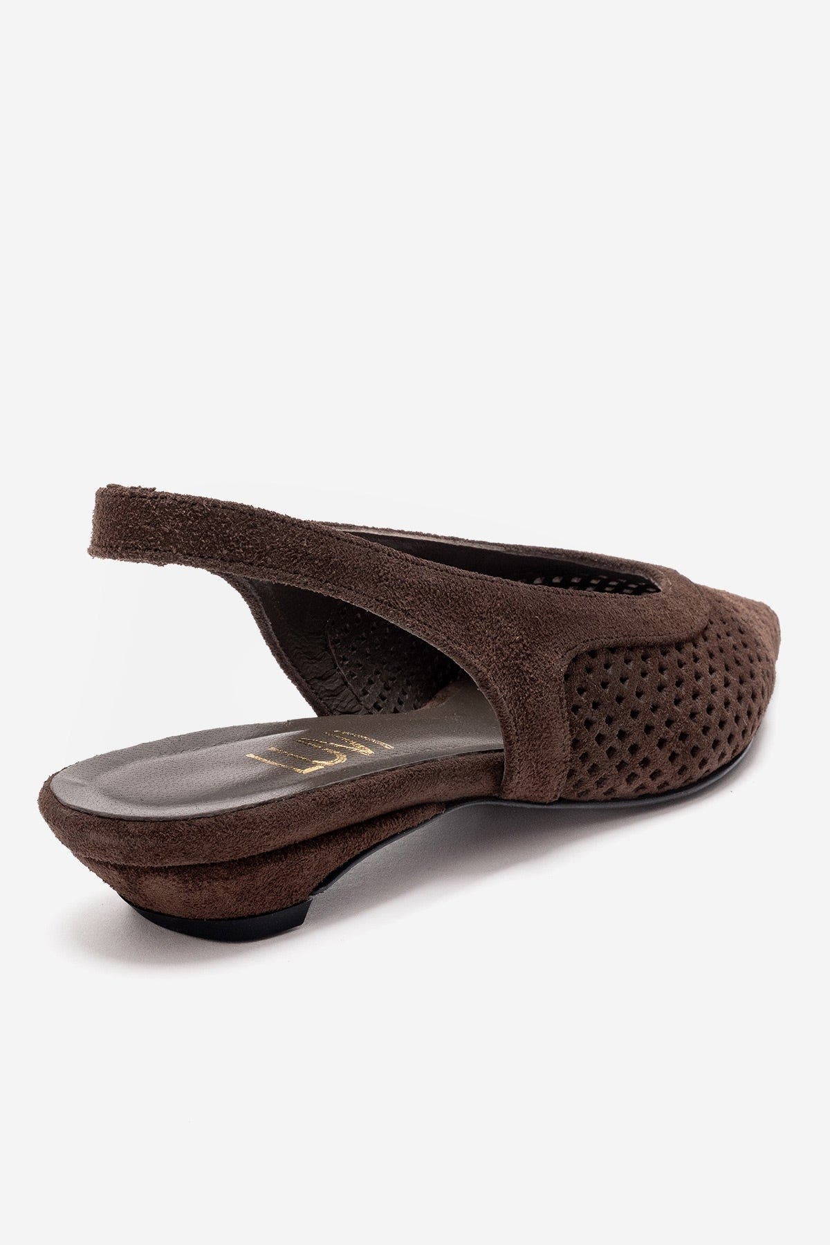 Lieve Leather Slingback Pump, Alternate, color, Brown Suede