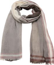 MANGO Herringbone Frayed Scarf