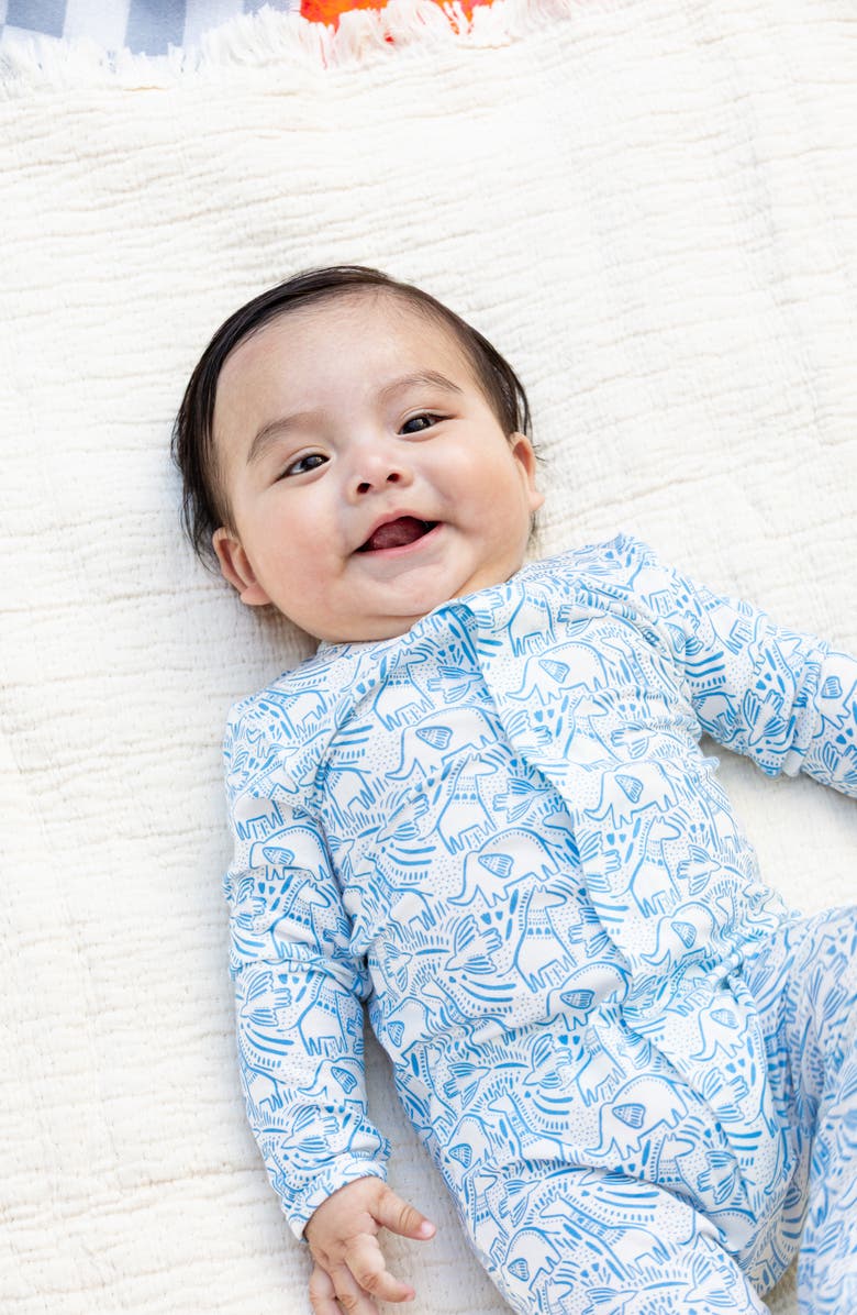 Magnetic Me Blue Herds of a Feather Footie, Alternate, color, Blue