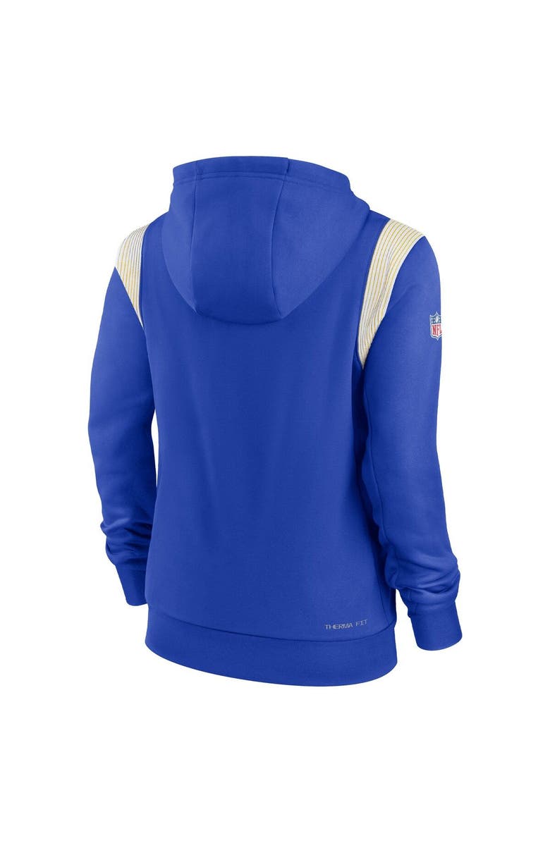 Nike Women's Nike Royal Los Angeles Rams Sideline Stack Performance Pullover Hoodie, Alternate, color, Royal
