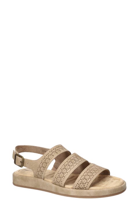 Link Laser Cut Slingback Sandal (Women)