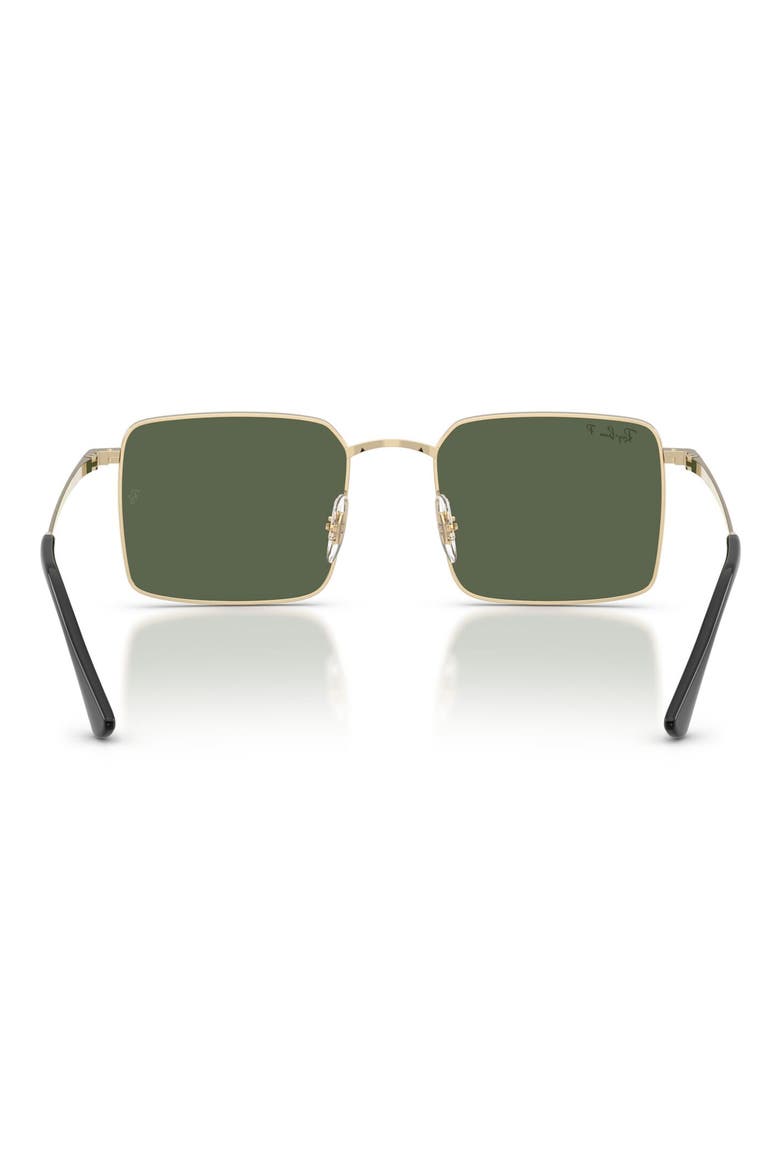 Polarized Square Sunglasses, Alternate, color, PALE GOLD / DARK GREEN POLAR