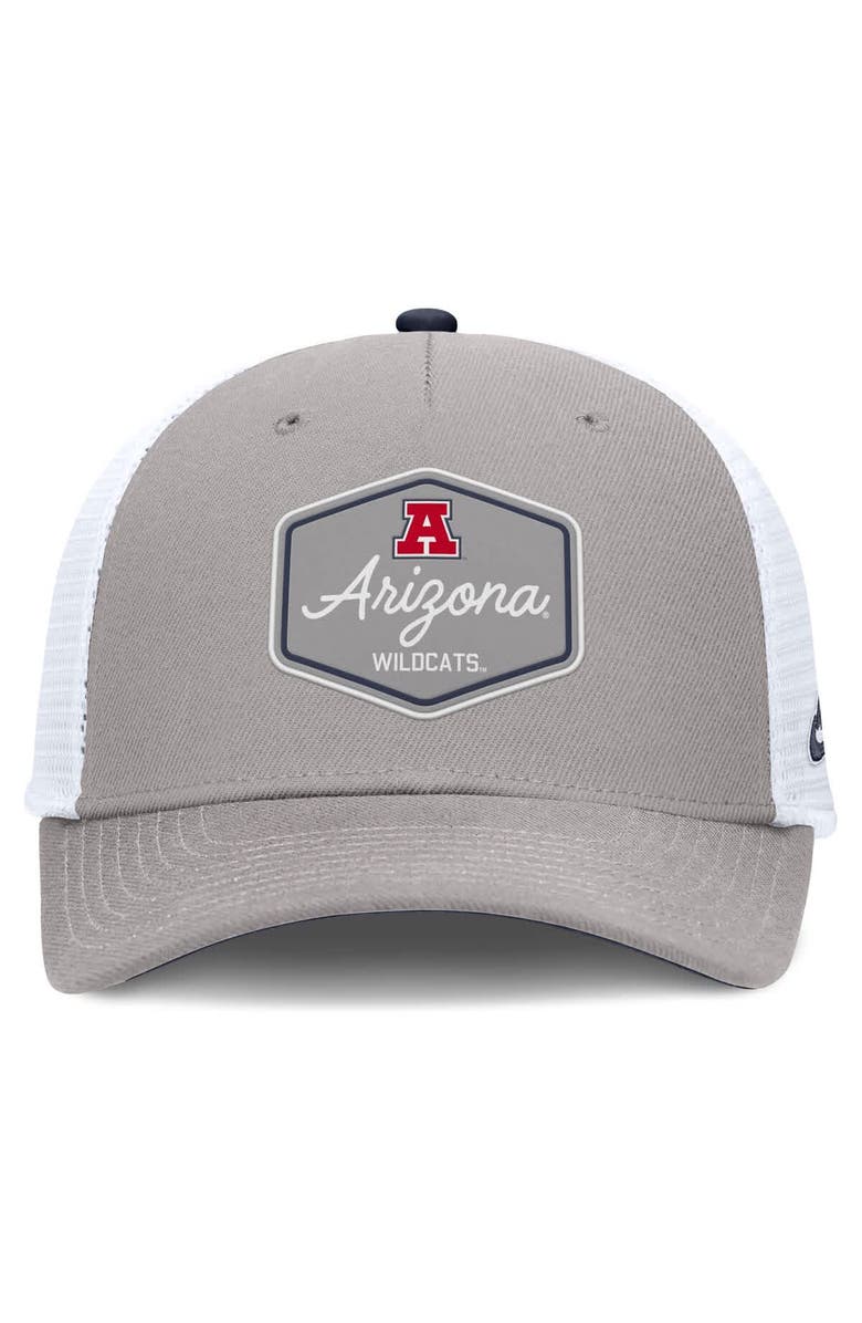 Nike Men's Nike Gray Arizona Wildcats Rise Legacy Adjustable Trucker Hat, Alternate, color, 