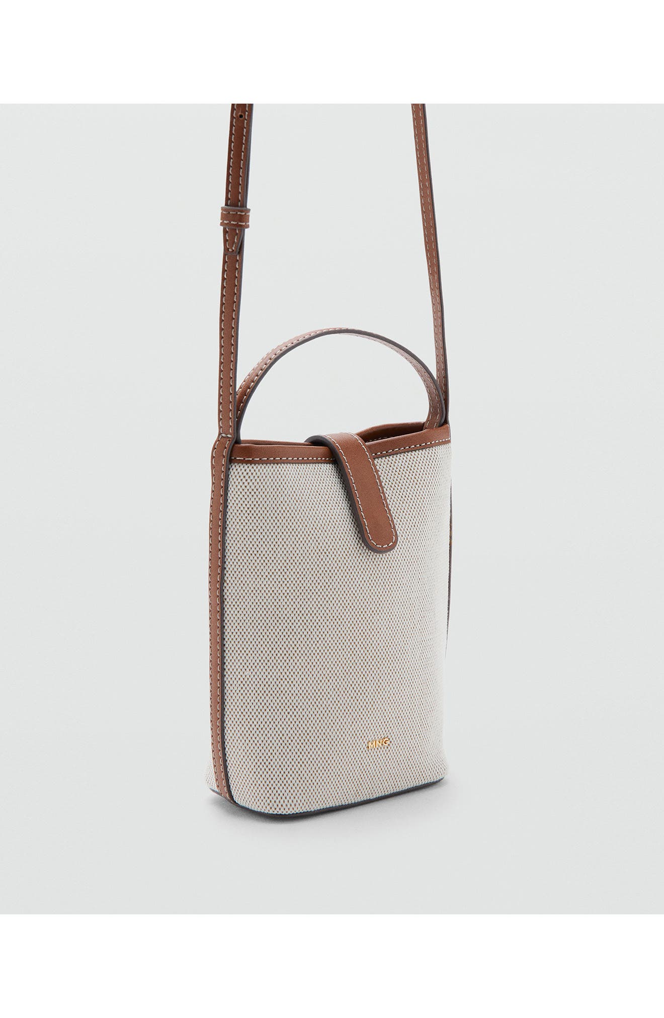 MANGO Phone Crossbody Bag, Alternate, color, Beige