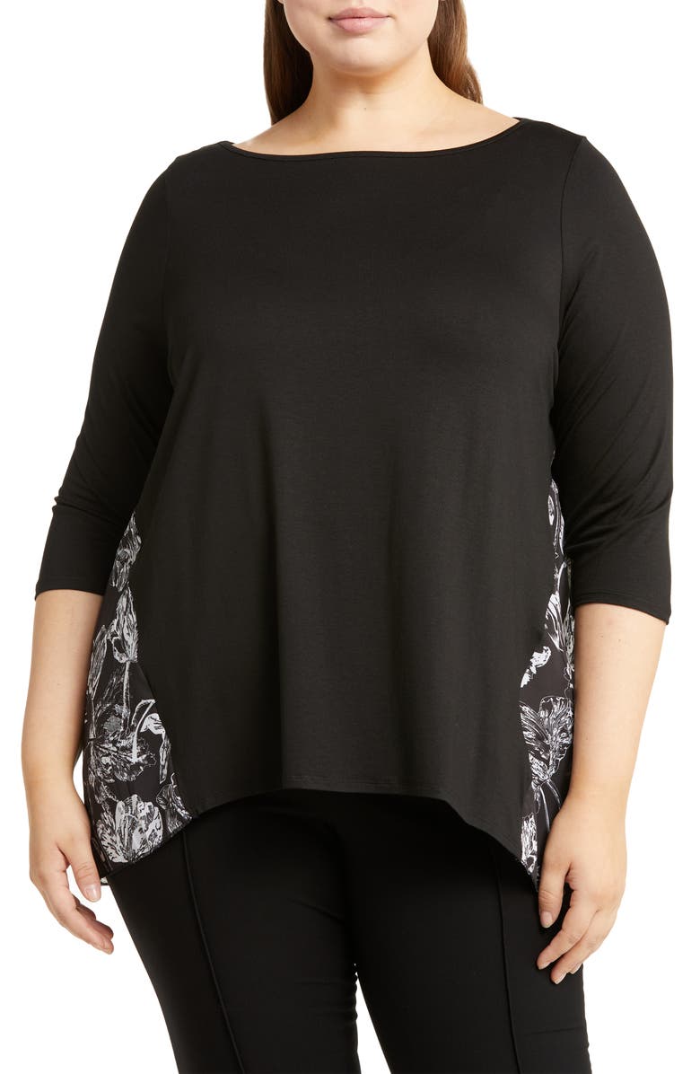 CYRUS Patterned Trim Top, Main, color, 