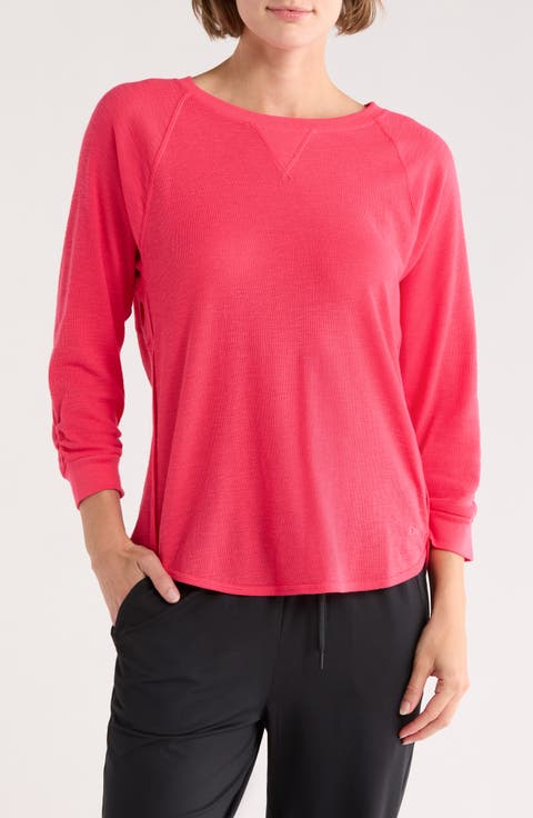 Slub Waffle High-Low T-Shirt