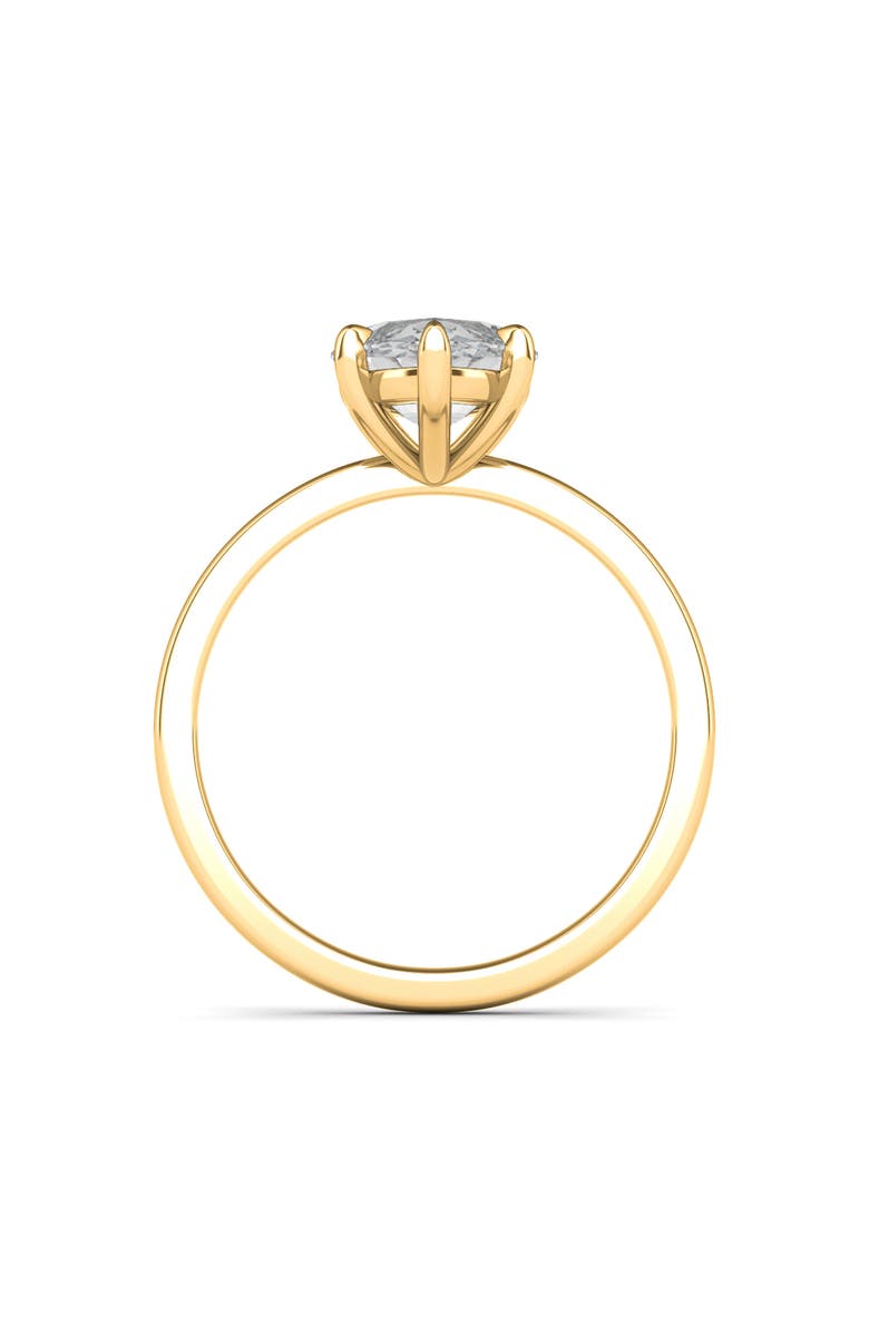 HauteCarat Marquise Cut Lab Created Diamond Ring, Alternate, color, 2.00 Ctw 18K Yellow Gold