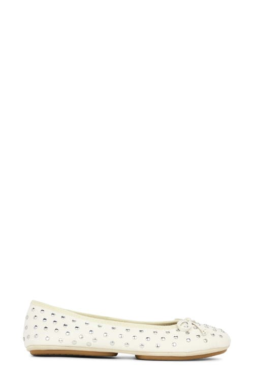 Yosi Samra Stella Stud Ballet Flat In White