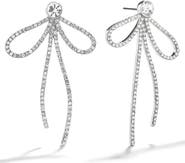 BaubleBar Madeline Crystal Bow Drop Earrings