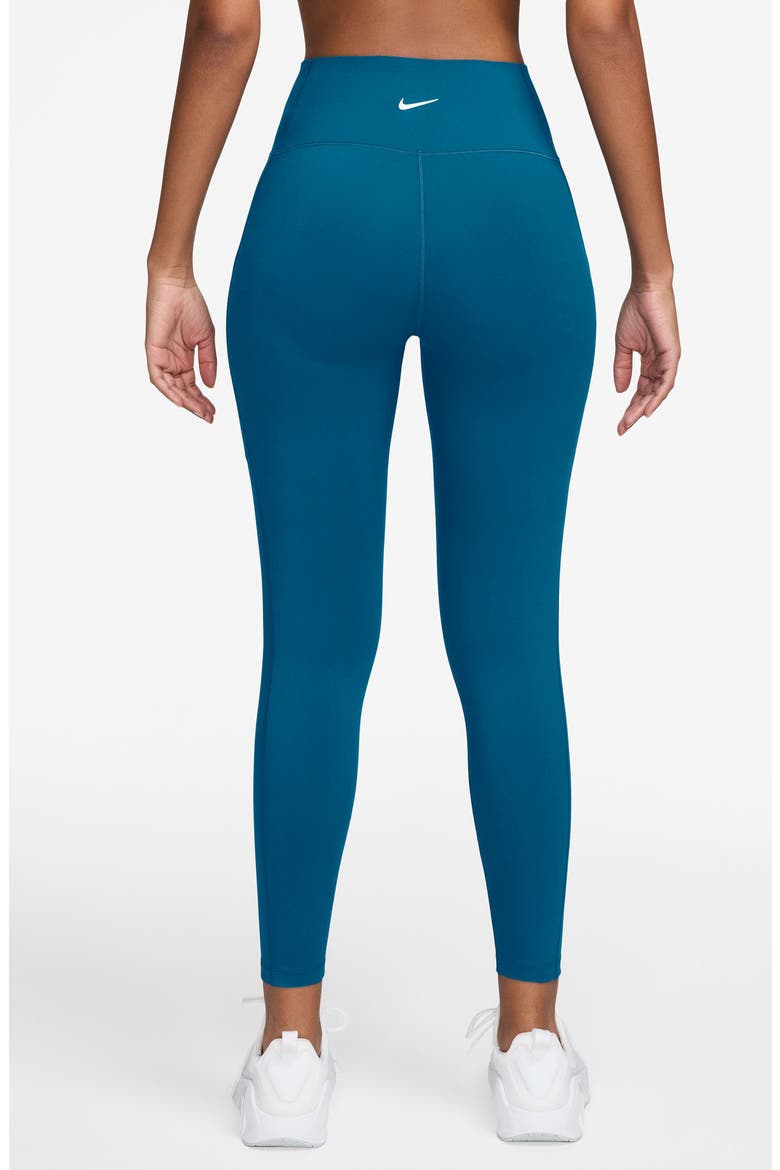 Dri-FIT One High Waist 7/8 Leggings, Alternate, color, GREEN ABYSS