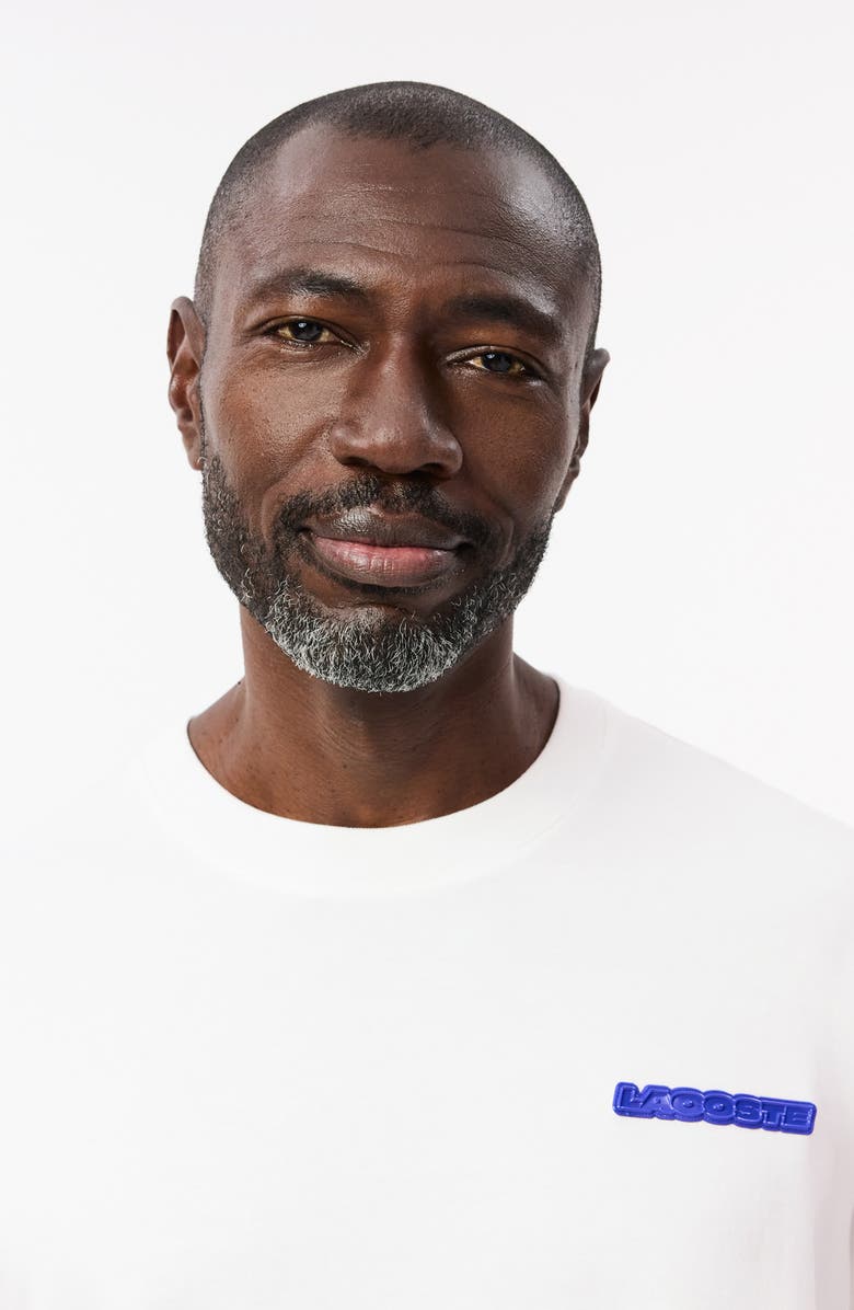 Lacoste Relaxed Graphic T-Shirt, Alternate, color, White