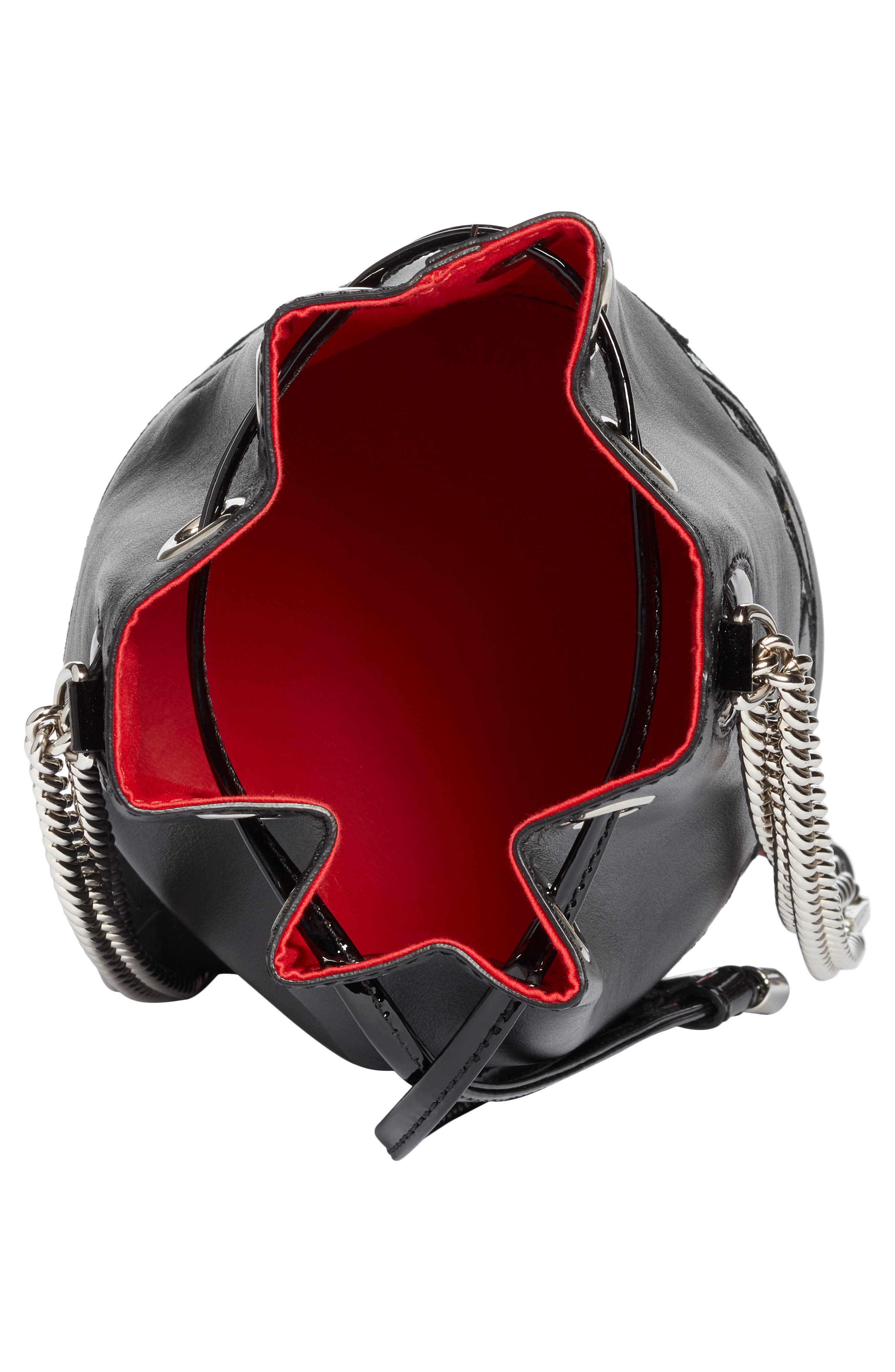 Christian Louboutin Marie Jane Calfskin Bucket Bag, Alternate, color, 