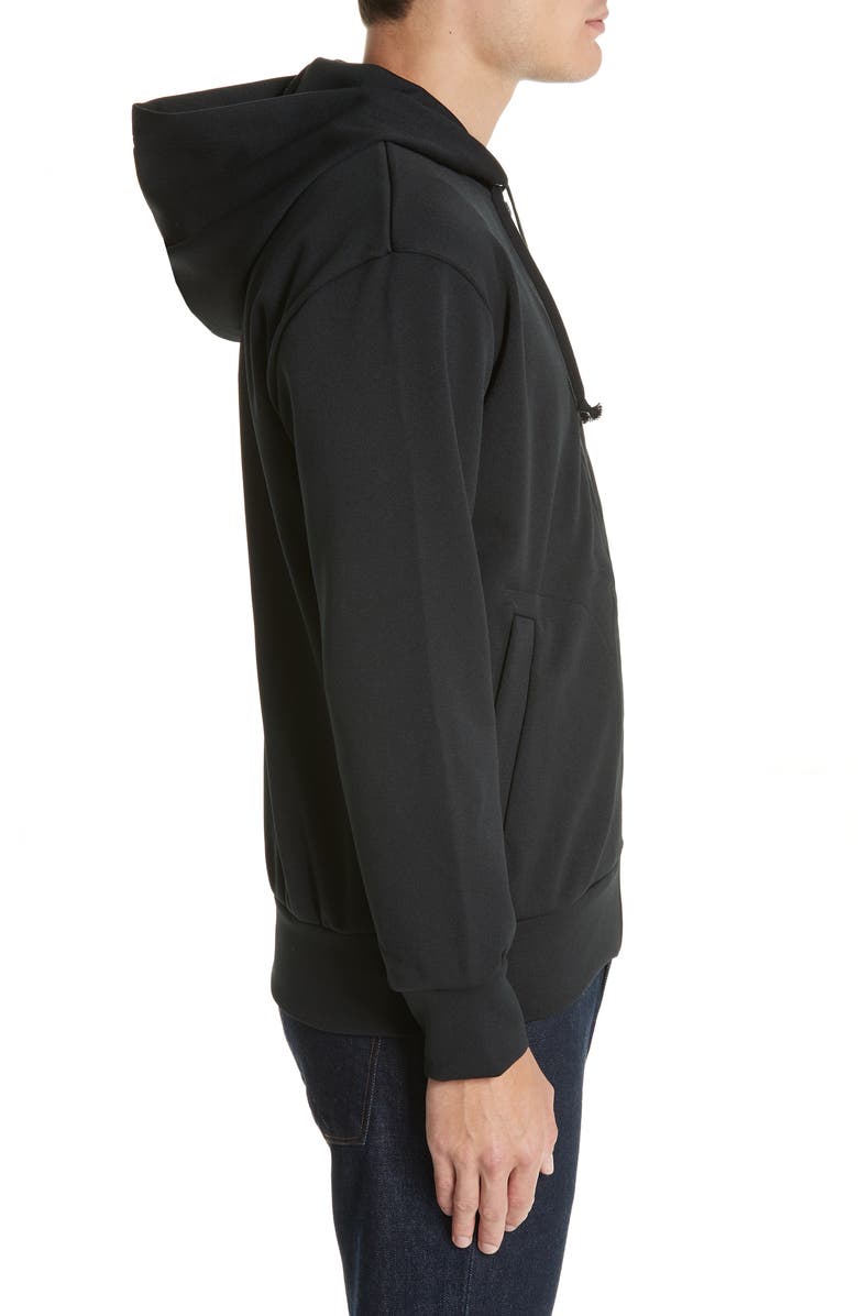 Comme des Garçons PLAY Big Black Heart Zip Hoodie, Alternate, color, Black