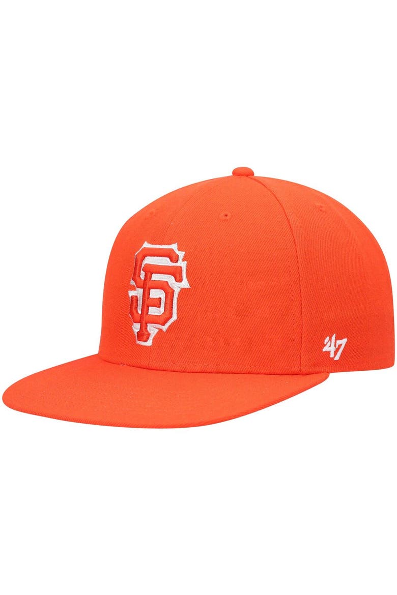 Men's '47 Orange San Francisco Giants 2021 City Connect Captain Snapback Hat, Alternate, color, Orange