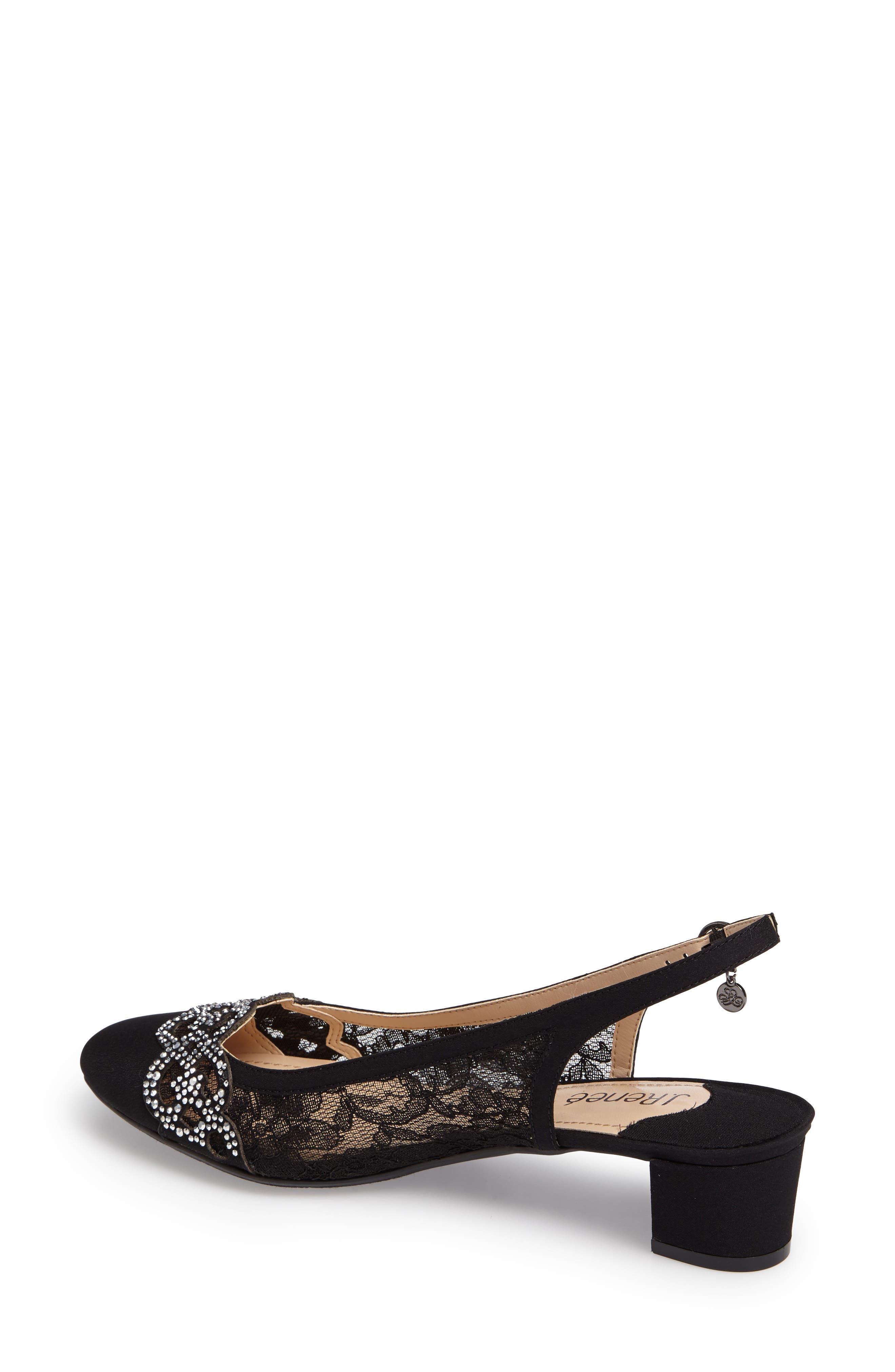 Faleece Crystal Embellished Slingback Pump - image 2