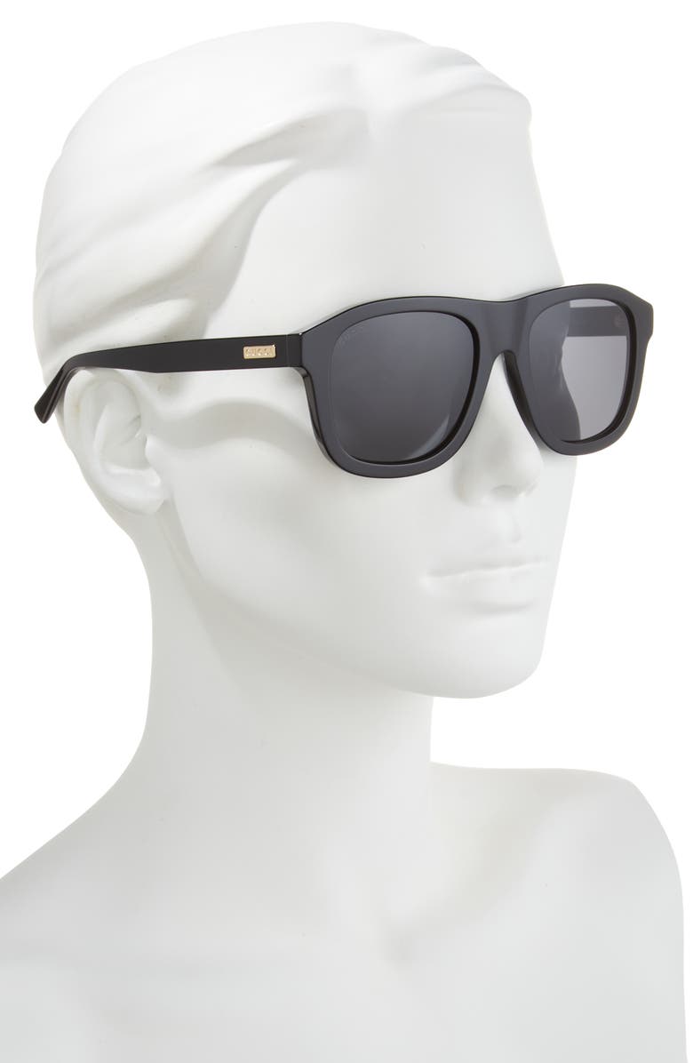 Gucci 54mm Square Sunglasses, Alternate, color, 