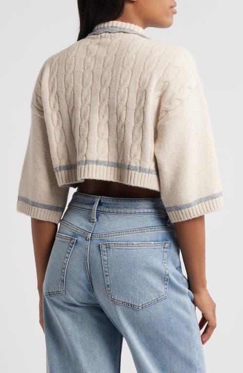 BDG URBAN OUTFITTERS BDG URBAN OUTFITTERS FRILL COLLAR CABLE SWEATER