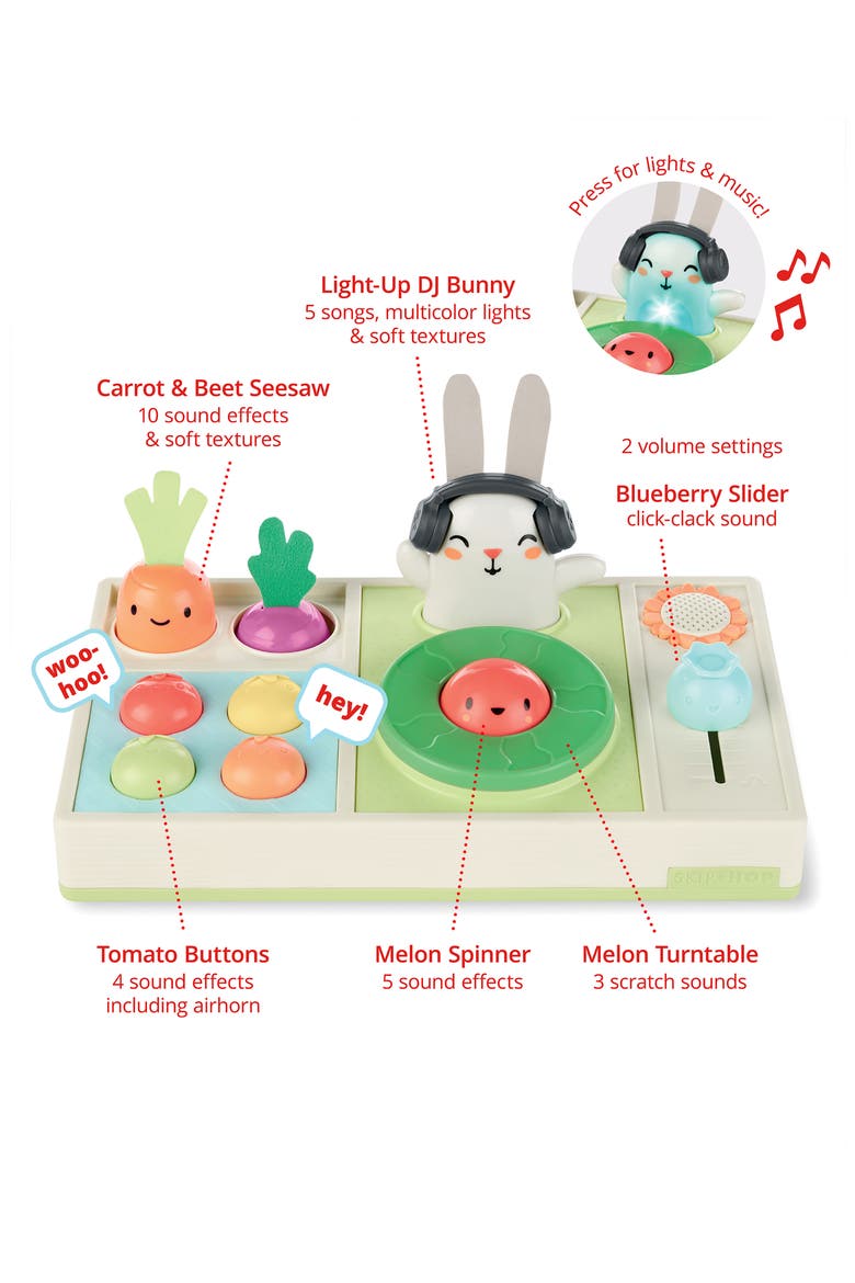 Farmstand Let the Beet Drop DJ Musical Toy, Alternate, color, MULTI